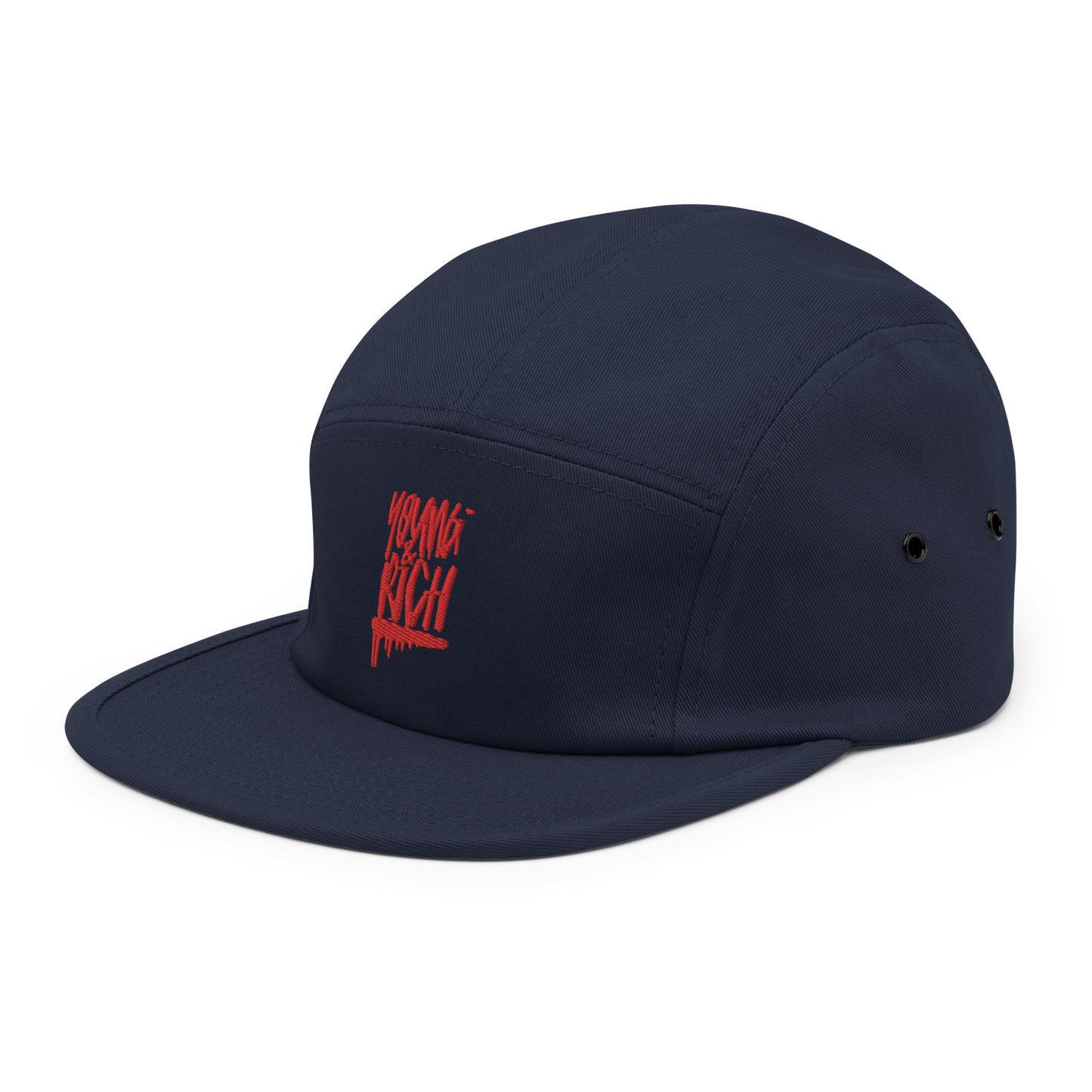 Young & Rich Red Five Panel Cap