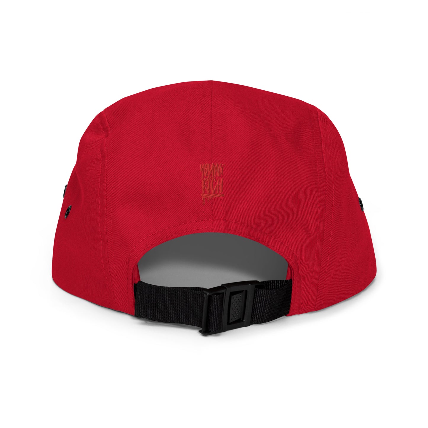 Young & Rich Red Five Panel Cap