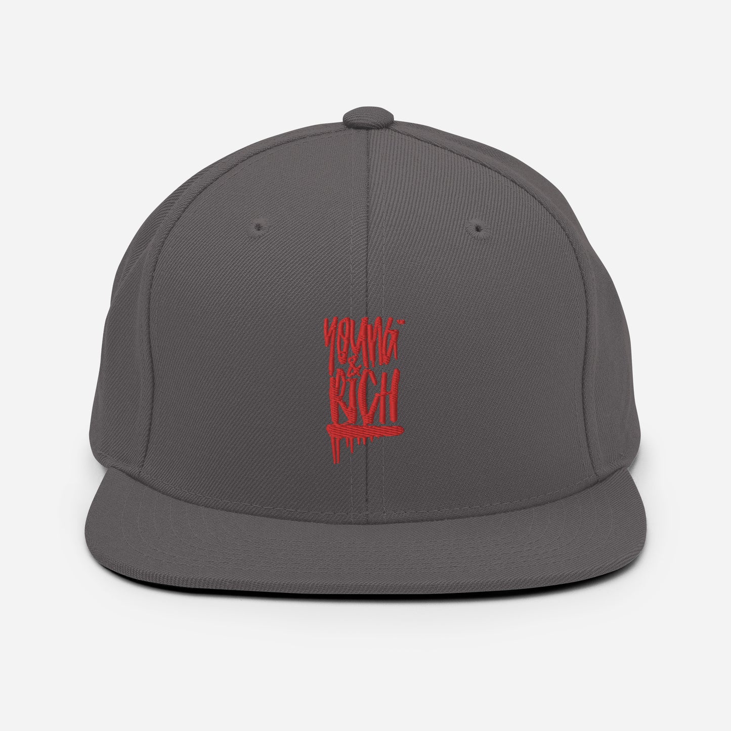 Young & Rich Red Snapback Hat