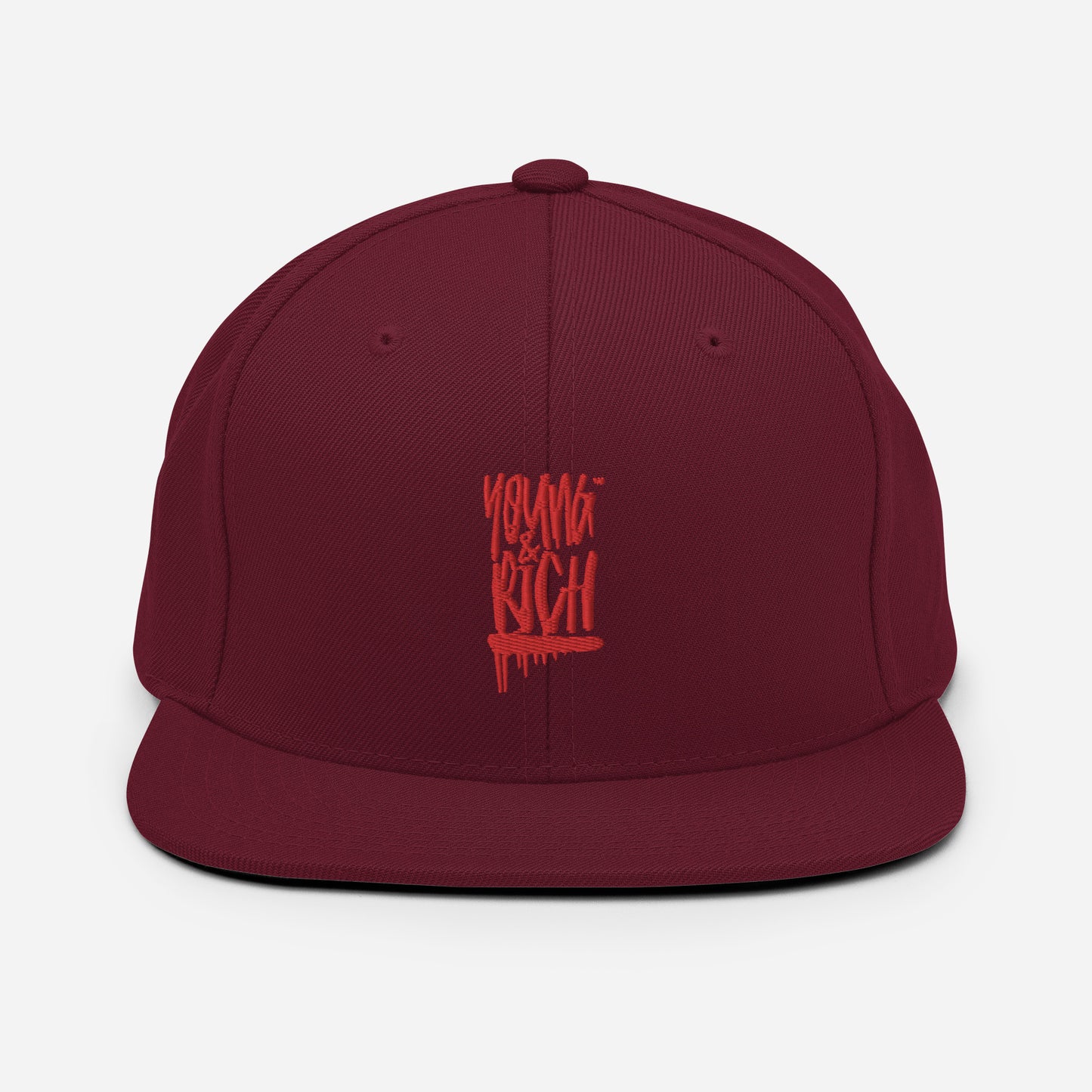 Young & Rich Red Snapback Hat