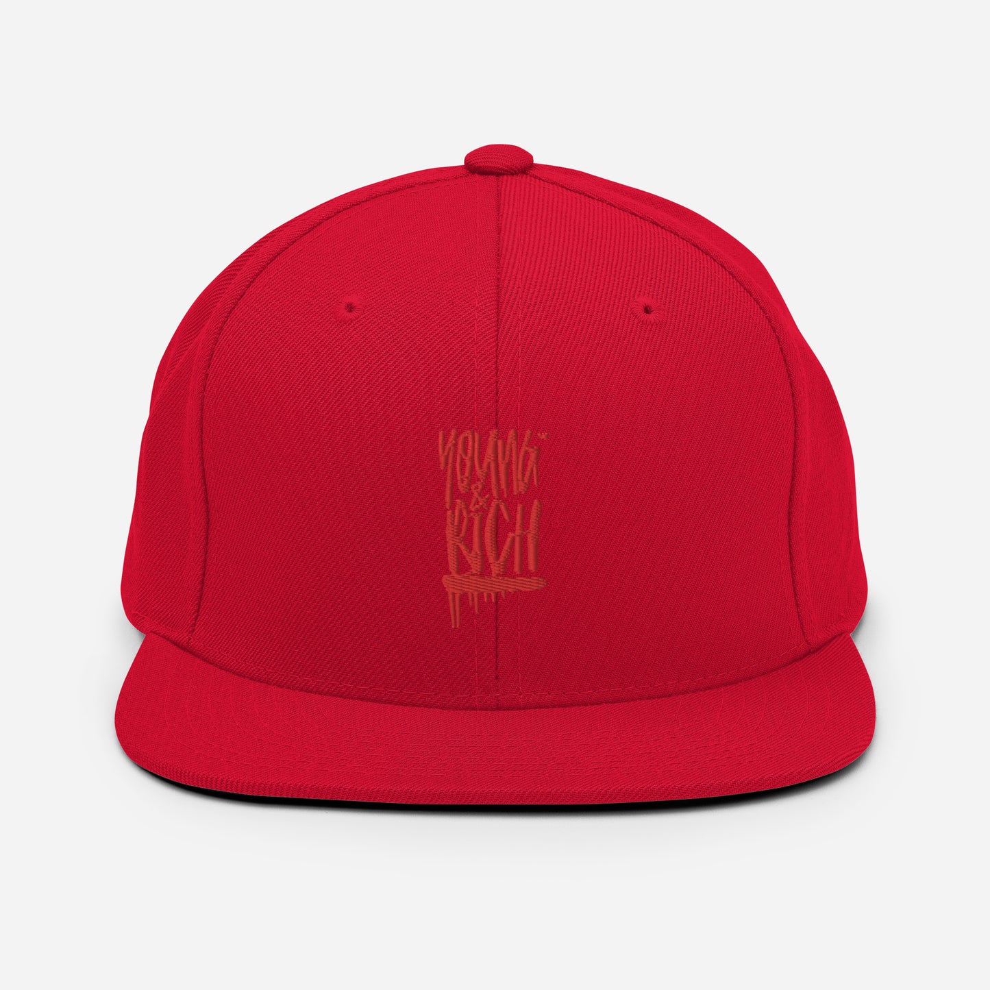 Young & Rich Red Snapback Hat