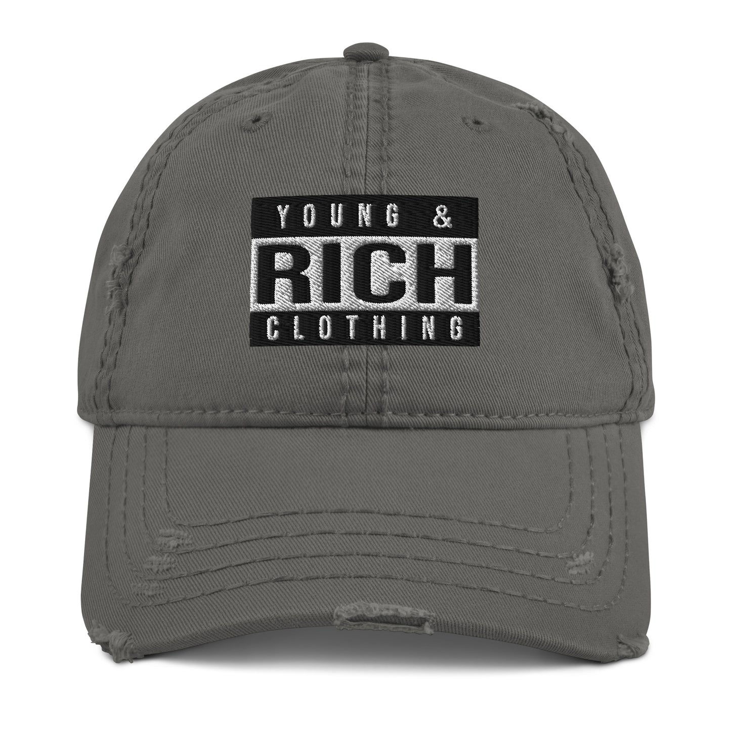 Young & Rich Uncensored Distressed Dad Hat