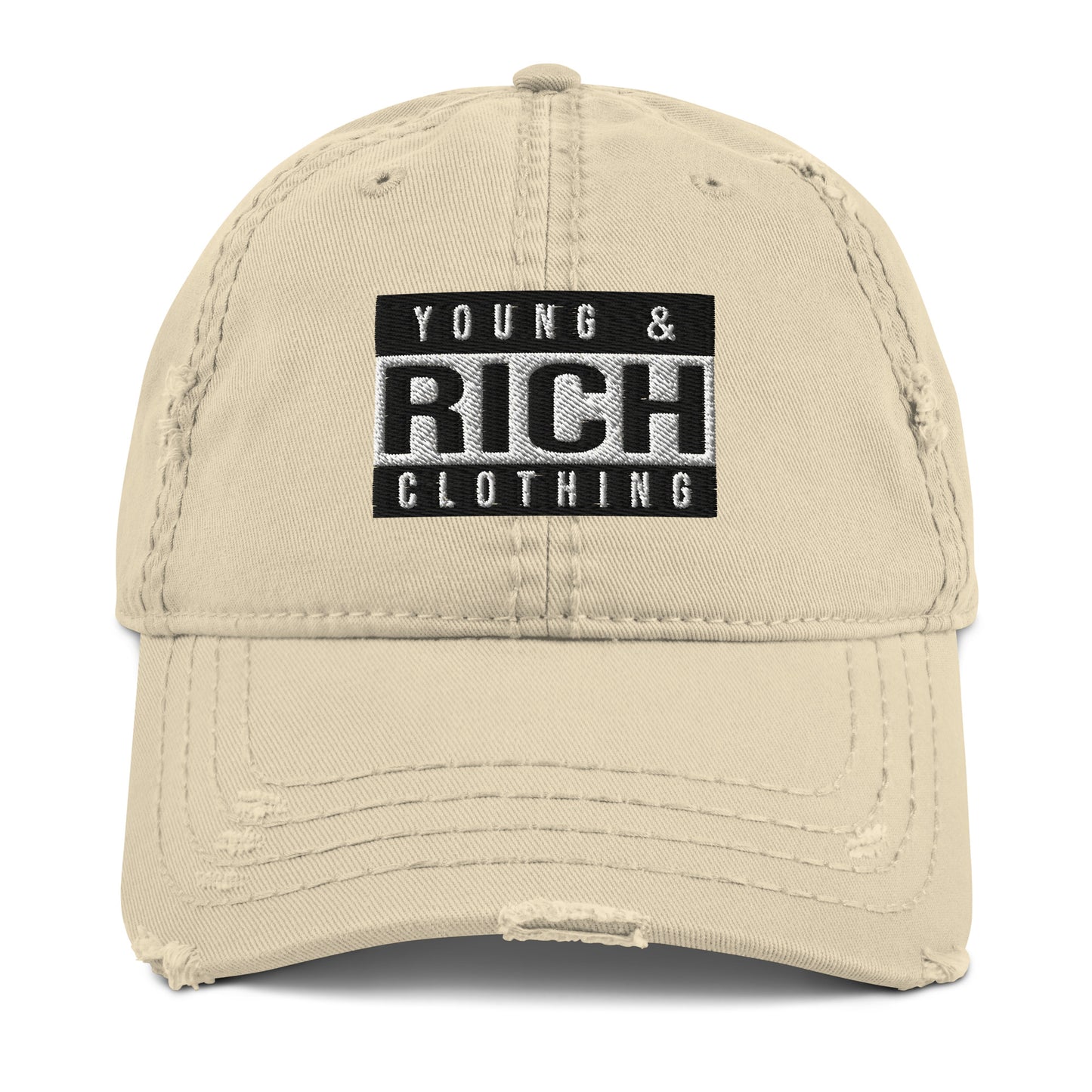 Young & Rich Uncensored Distressed Dad Hat