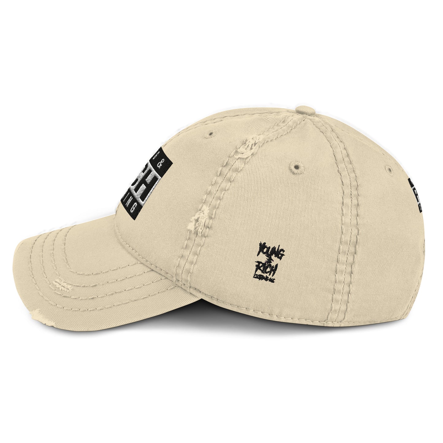 Young & Rich Uncensored Distressed Dad Hat