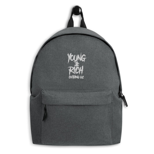 Young & Rich Rockstar Embroidered Backpack