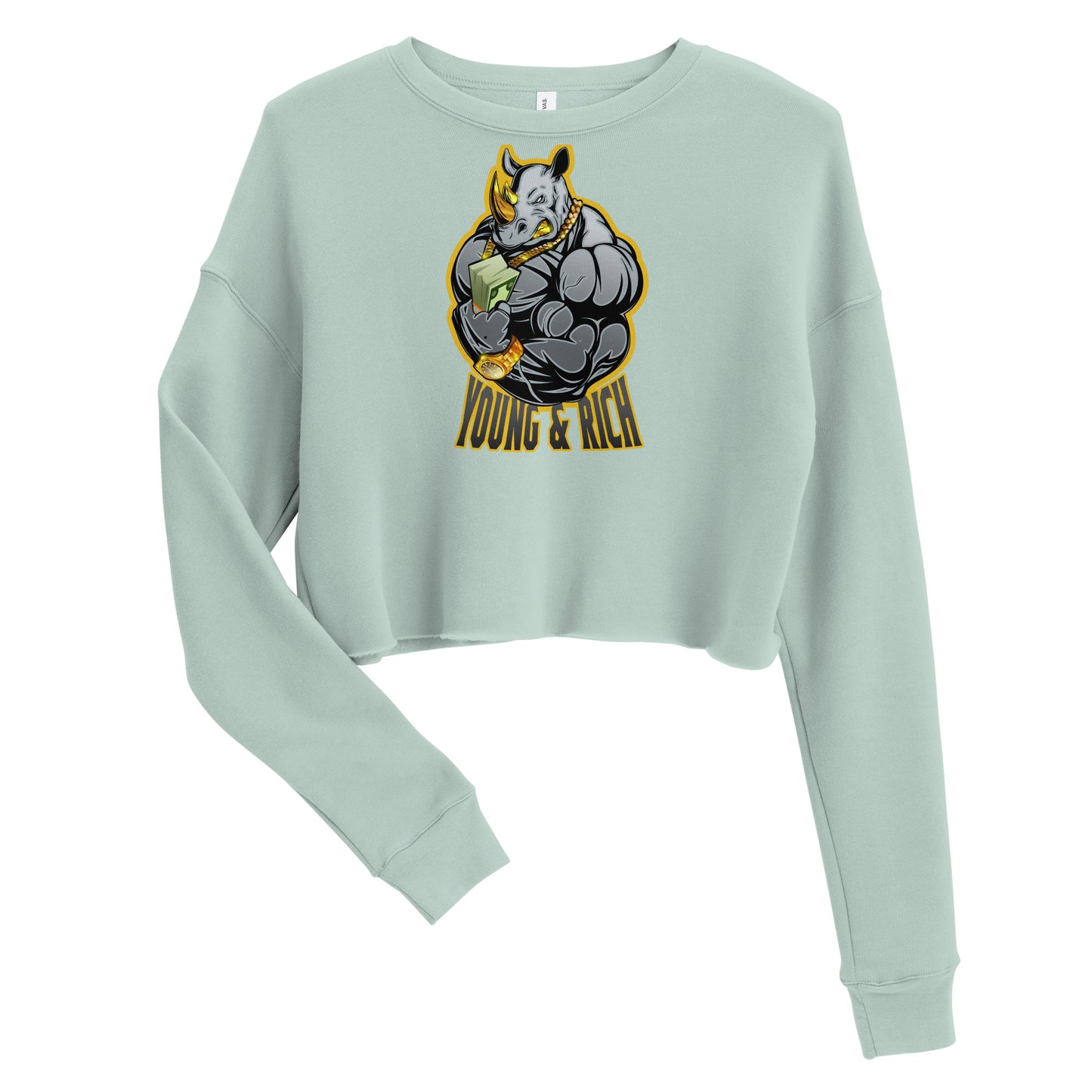 Young & Rich Crop Sweatshirt