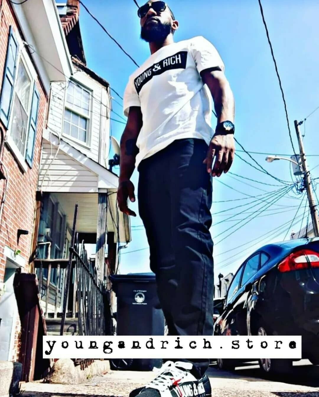 Young and Rich Clothing Official Drip- Unisex Black Sweat Shirt Hoodie Sz S