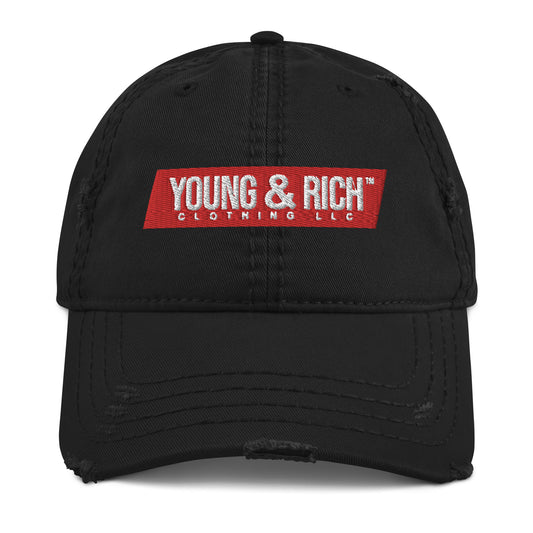 Young & Rich Marathon Distressed Dad Hat