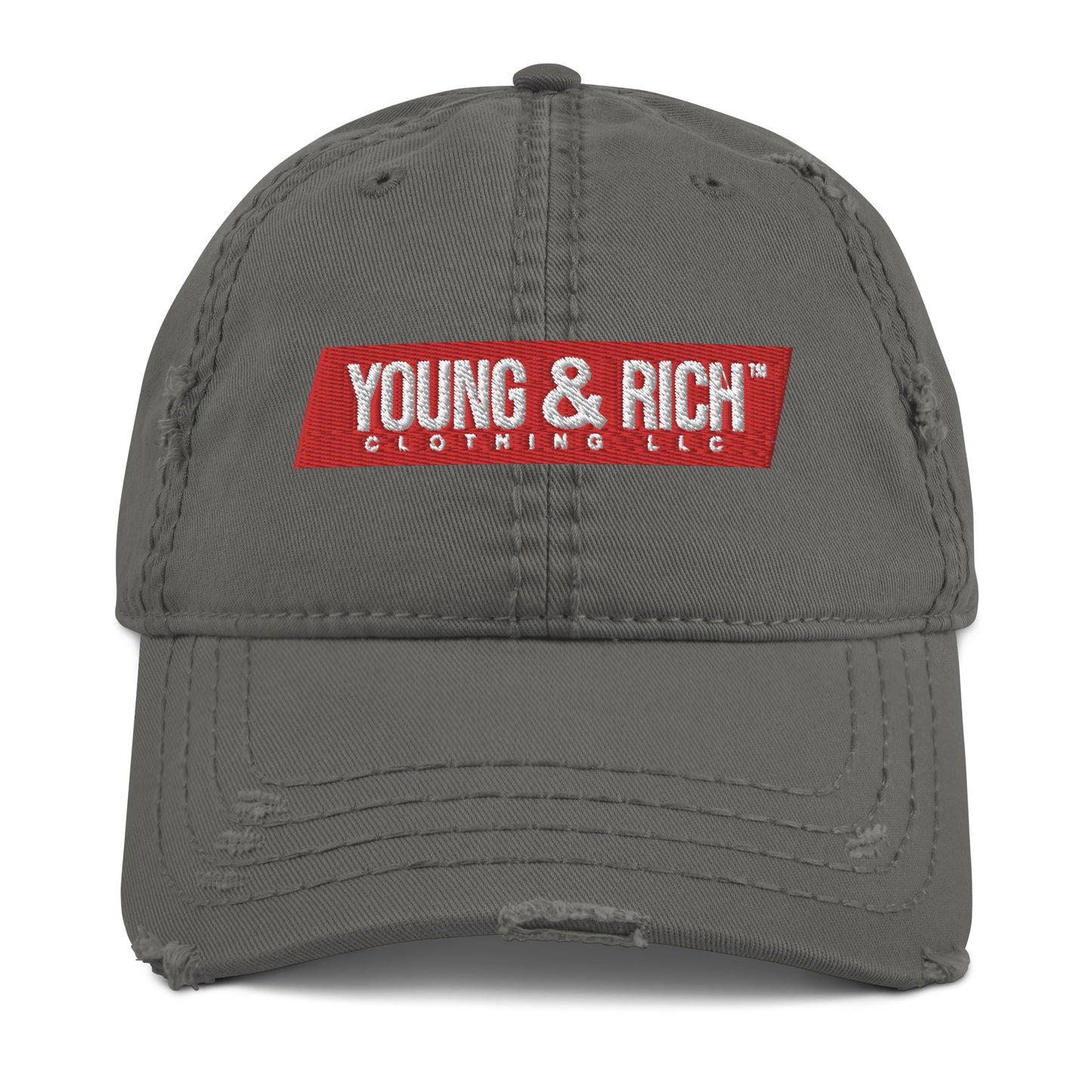 Young & Rich Marathon Distressed Dad Hat