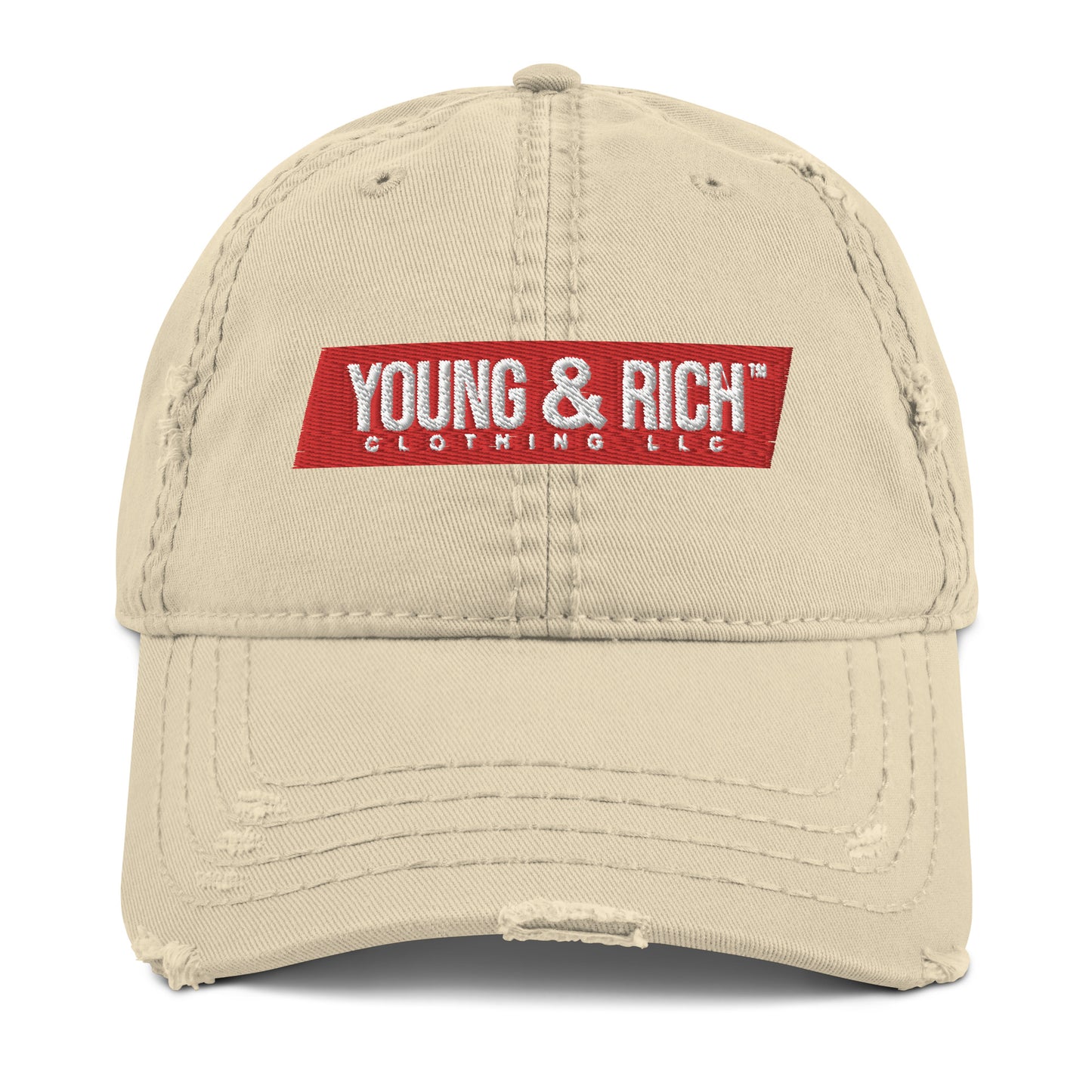 Young & Rich Marathon Distressed Dad Hat