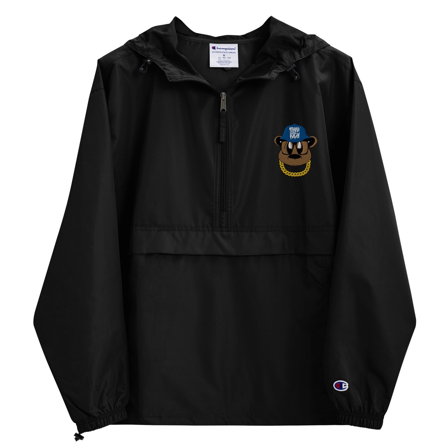 Benji Bear Embroidered Champion Packable Jacket