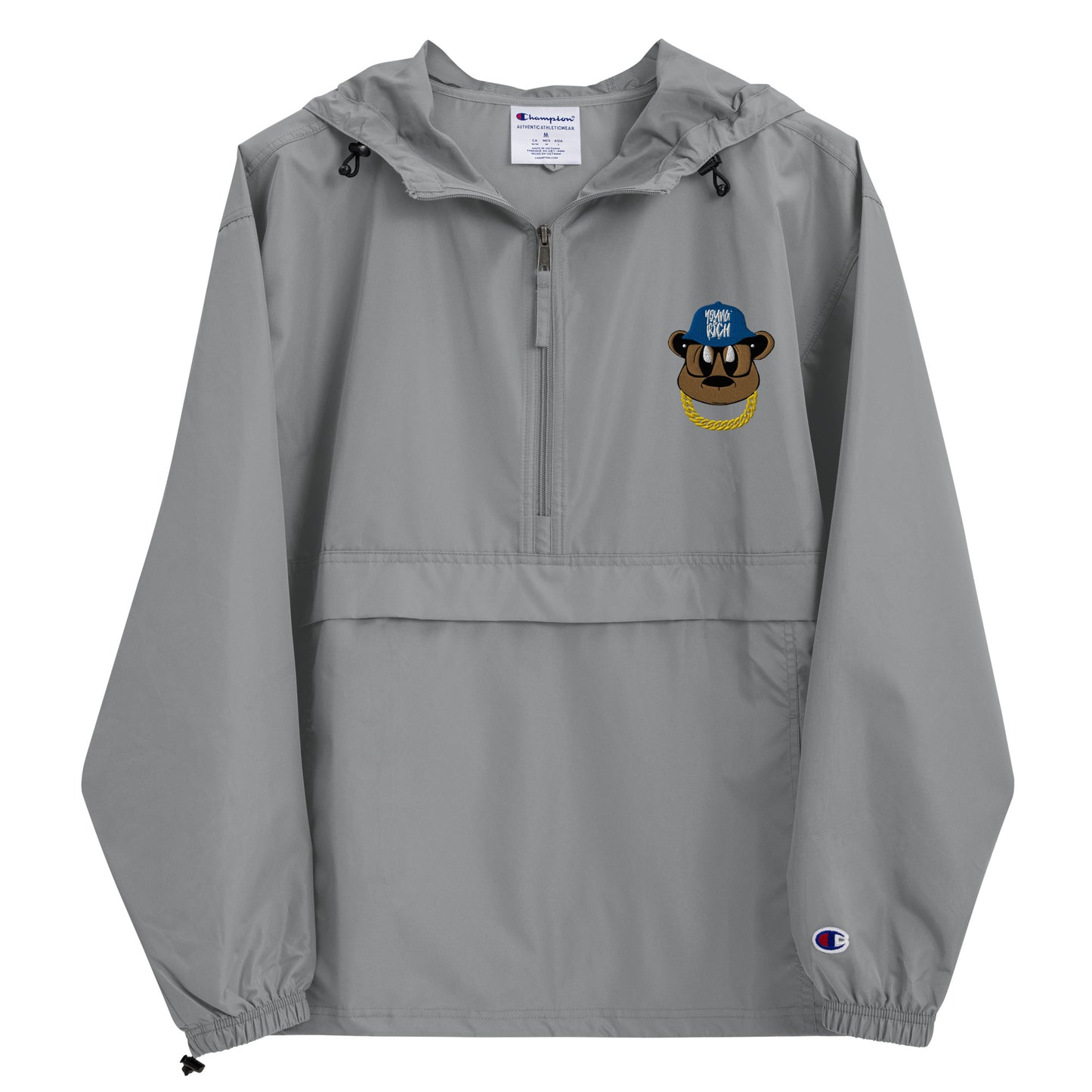 Benji Bear Embroidered Champion Packable Jacket