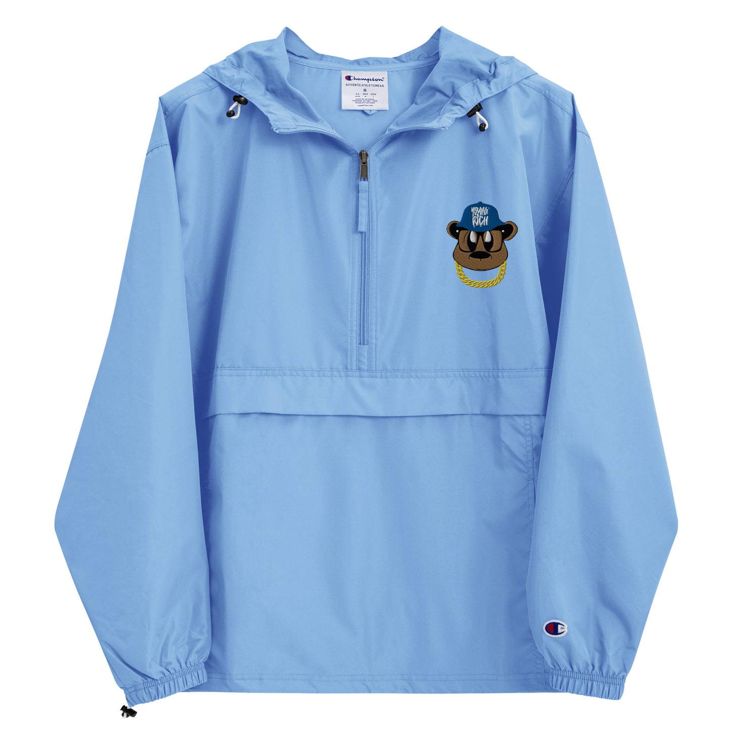 Benji Bear Embroidered Champion Packable Jacket