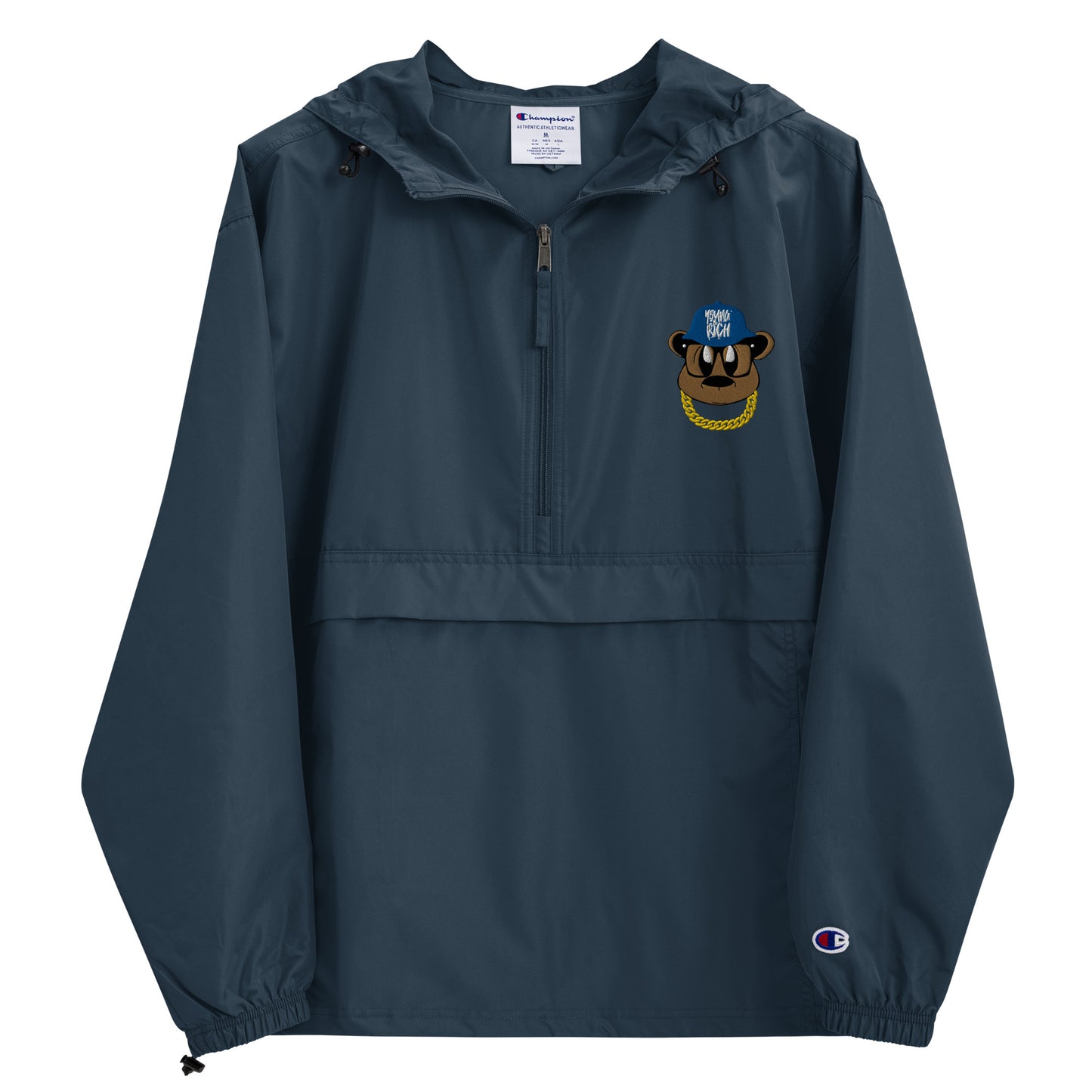 Benji Bear Embroidered Champion Packable Jacket