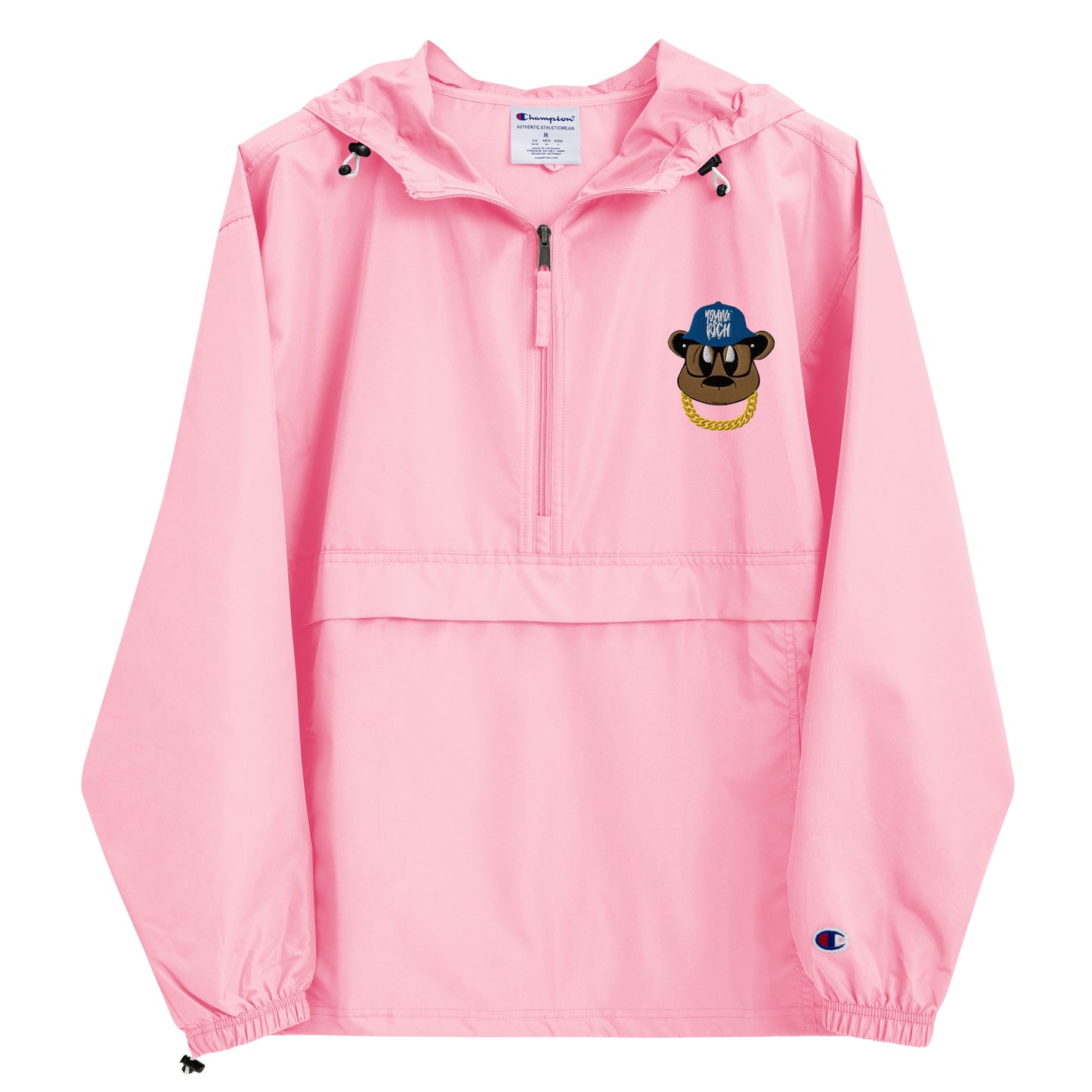 Benji Bear Embroidered Champion Packable Jacket