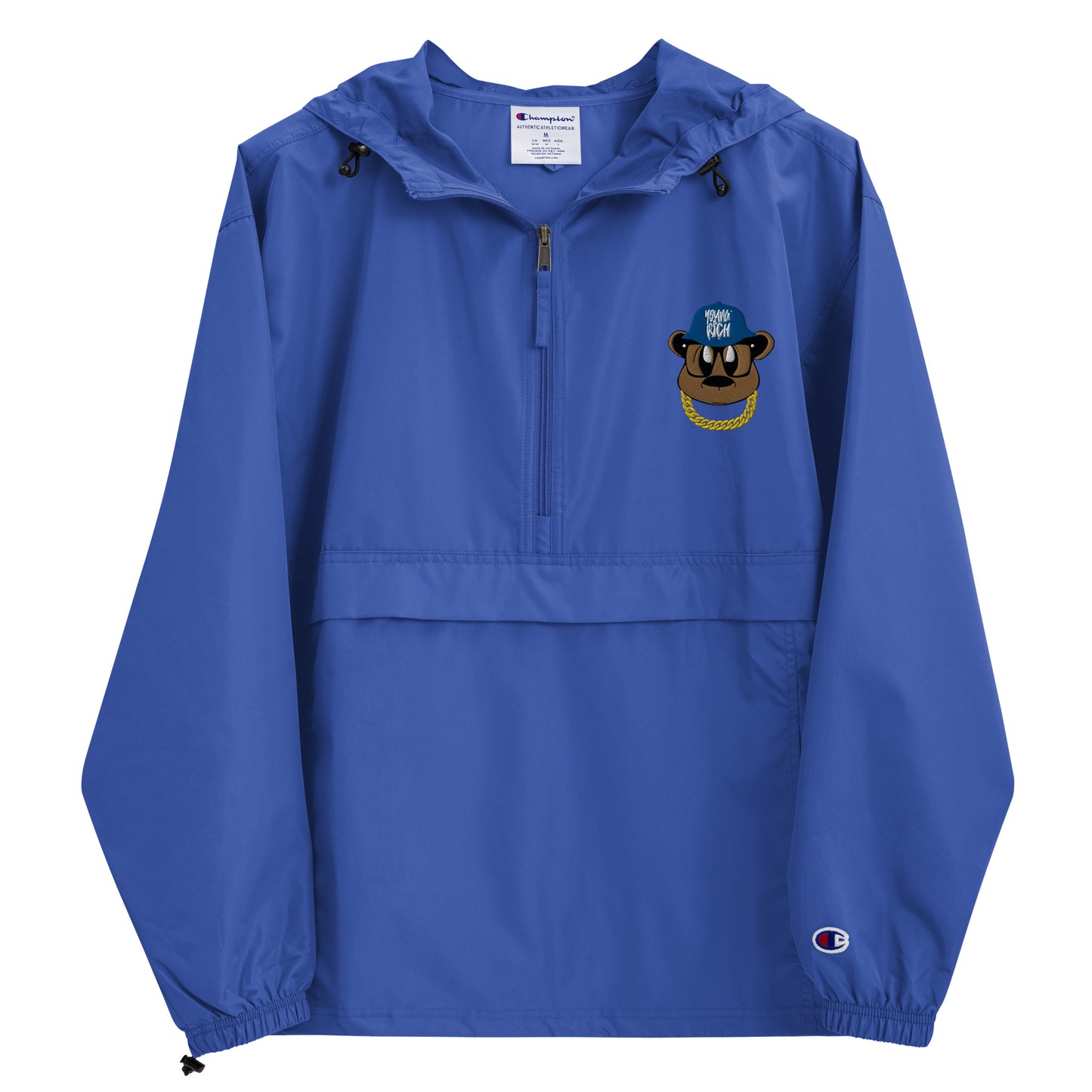 Benji Bear Embroidered Champion Packable Jacket