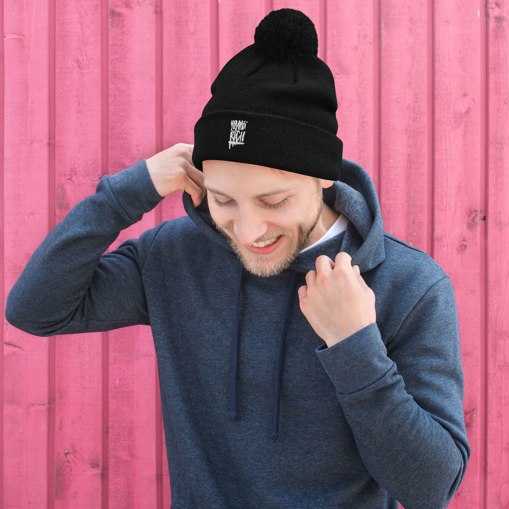 Young & Rich Pom-Pom Beanie