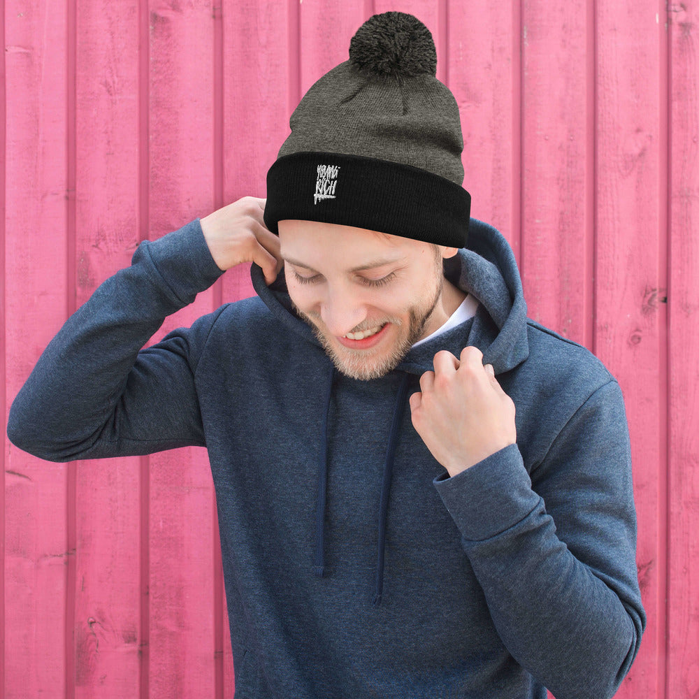 Young & Rich Pom-Pom Beanie