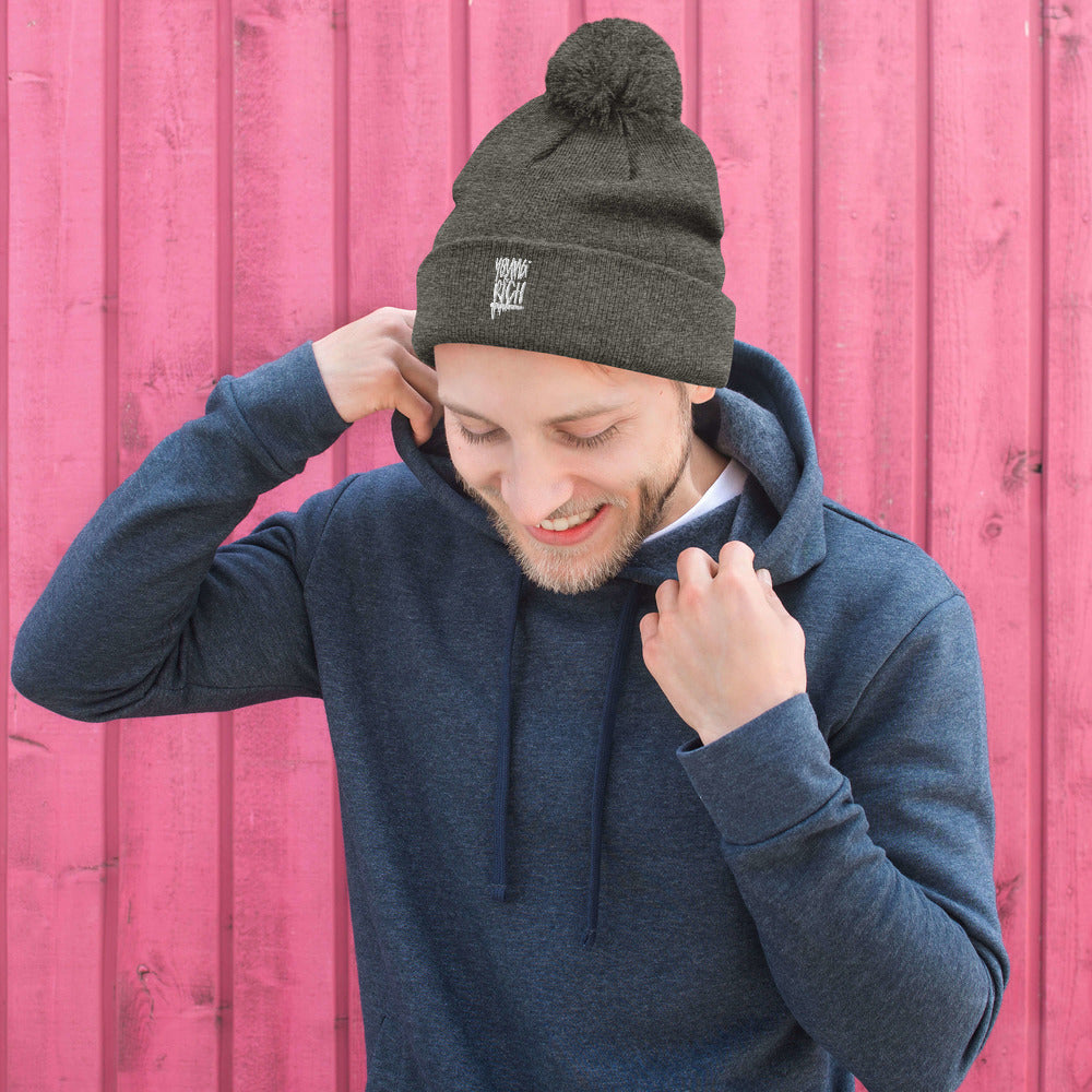 Young & Rich Pom-Pom Beanie