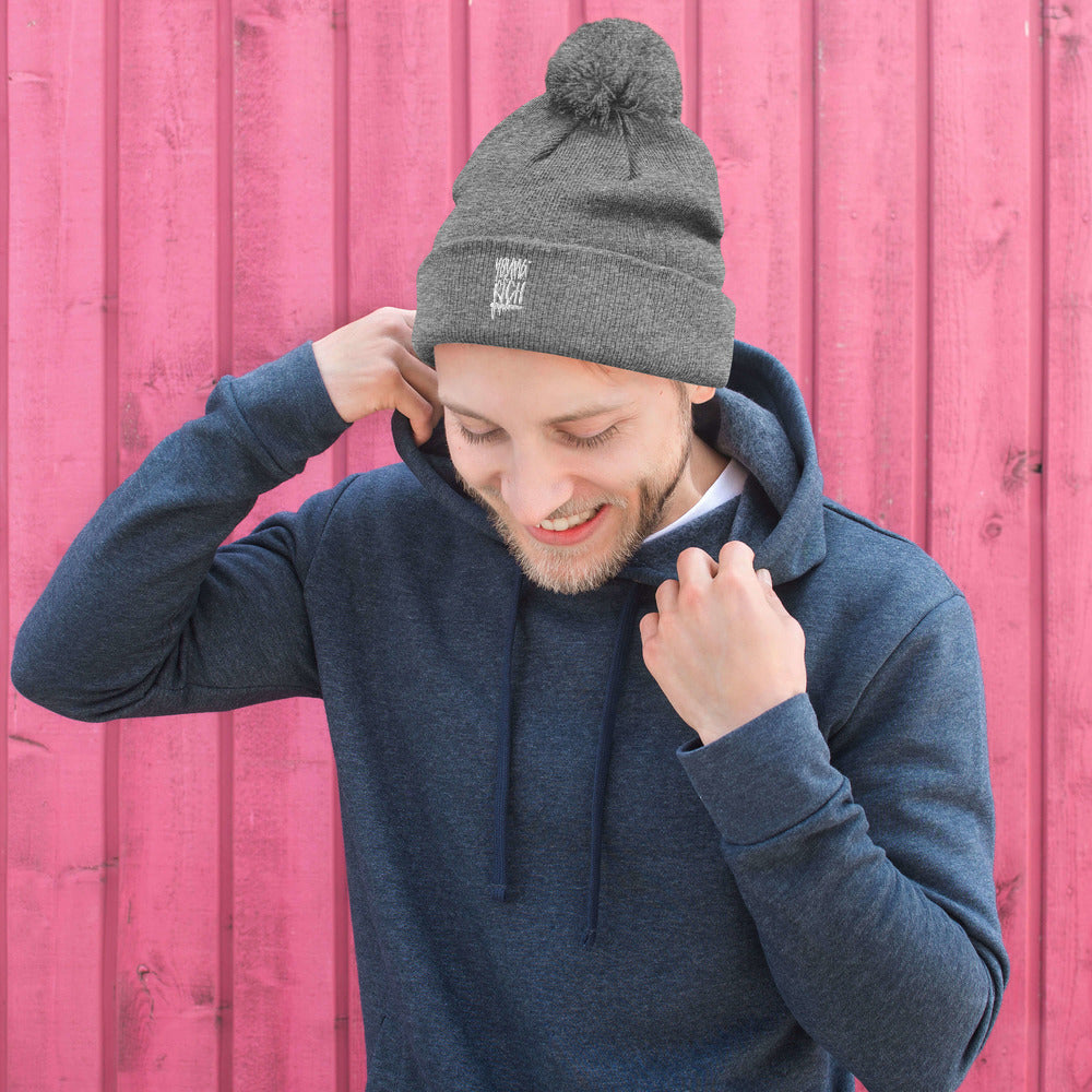 Young & Rich Pom-Pom Beanie