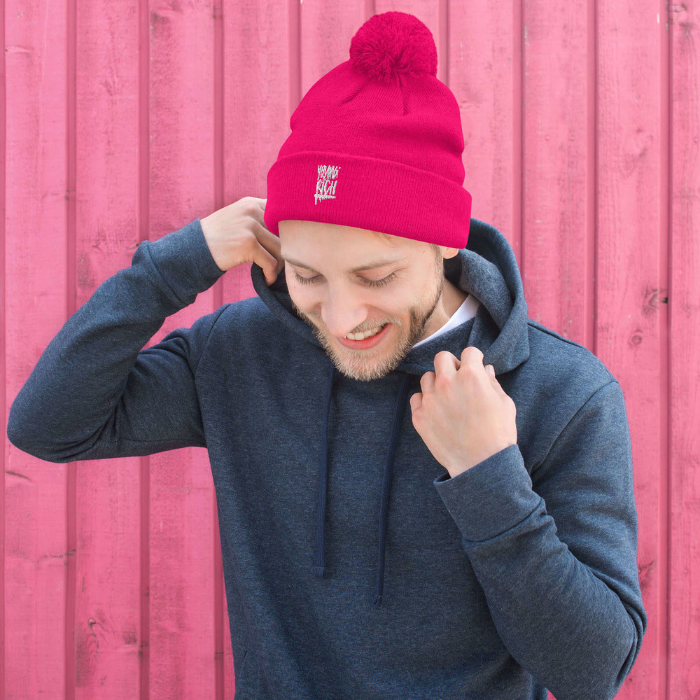 Young & Rich Pom-Pom Beanie