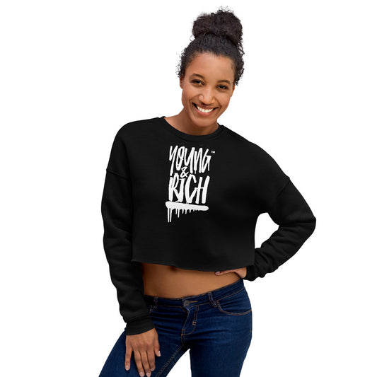 Young & Rich Crop Sweatshirt