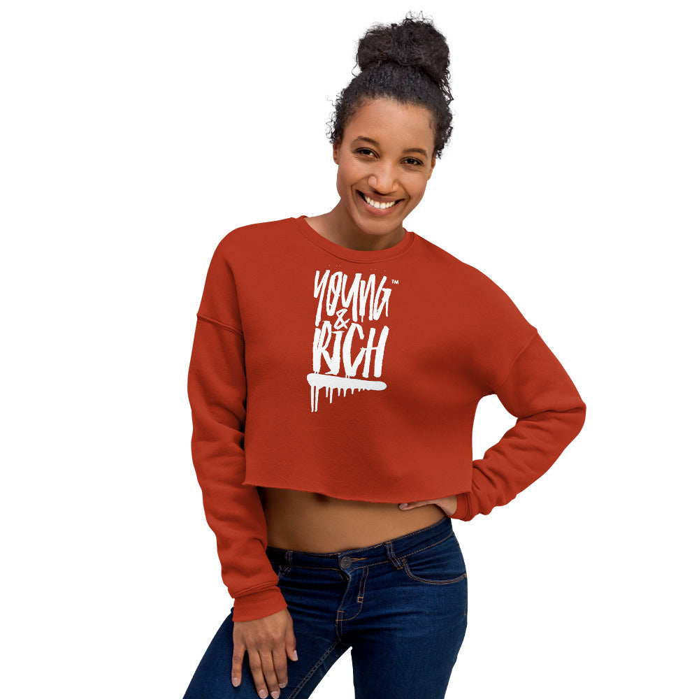 Young & Rich Crop Sweatshirt