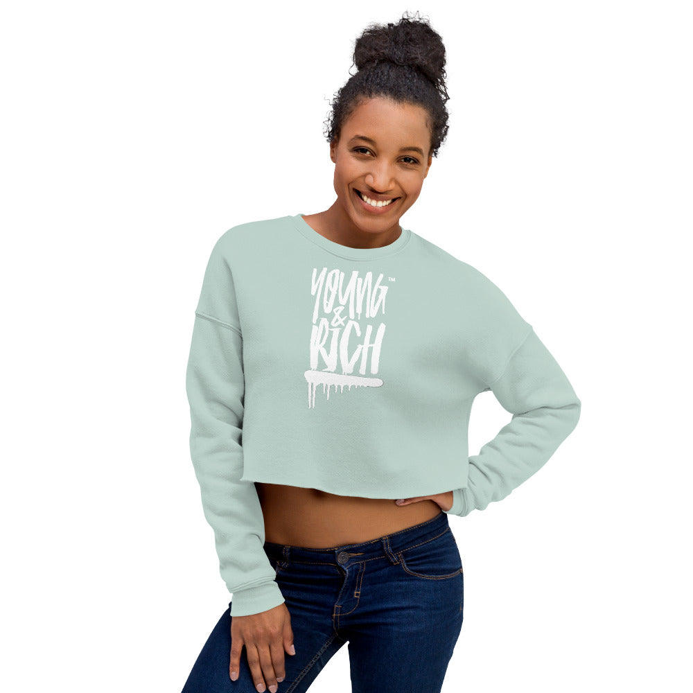 Young & Rich Crop Sweatshirt