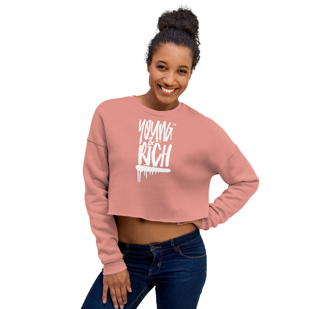 Young & Rich Crop Sweatshirt